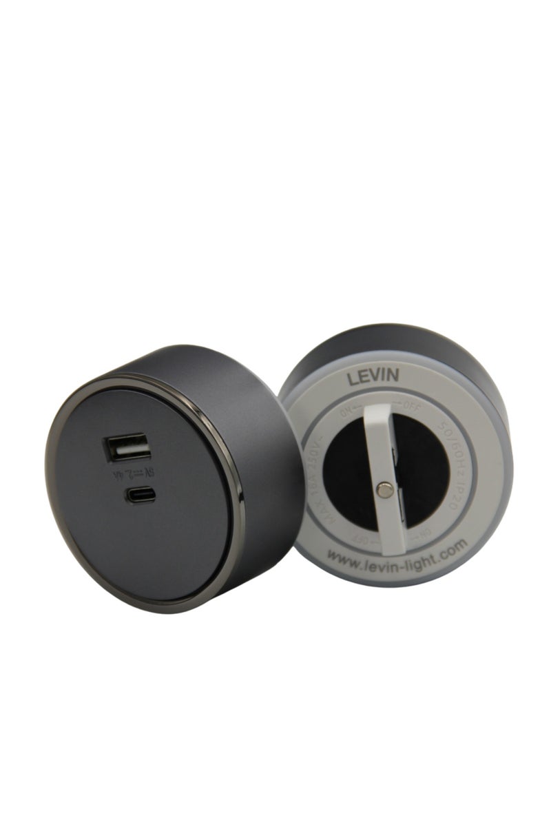 Levin Germany USB Module for Power Track – Dual Charging Ports (Type-A + Type-C) | Plug & Play | Compact & Safe | 3-Year Warranty - Image 2