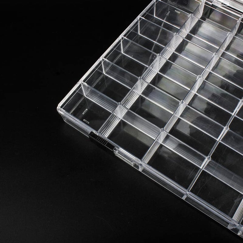 Chemlliy 36 Grids Clear Plastic Organizer Box, Craft Storage Container for Beads Organizer, Art DIY, Crafts Jewelry Storage, Fishing Tackles, Rock Collection, 1 Pack - Image 4