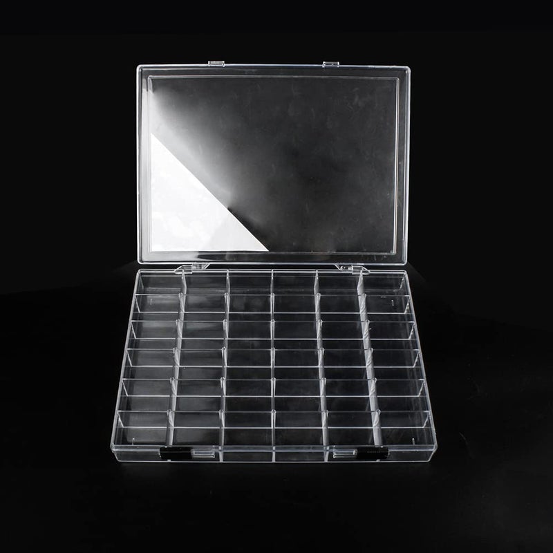 Chemlliy 36 Grids Clear Plastic Organizer Box, Craft Storage Container for Beads Organizer, Art DIY, Crafts Jewelry Storage, Fishing Tackles, Rock Collection, 1 Pack - Image 3