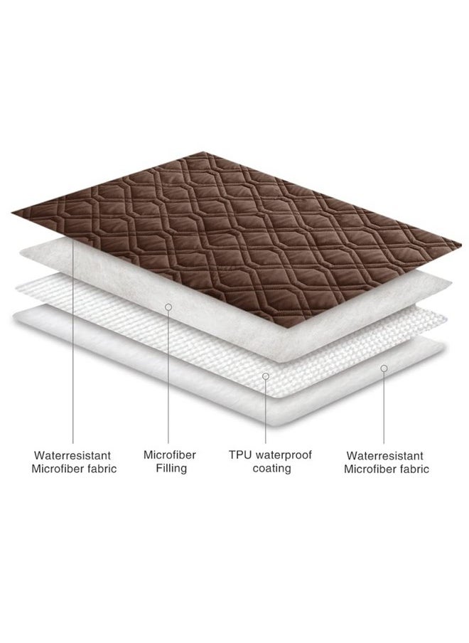 Ameritex - Ameritex Waterproof Blanket Reversible Dog Bed Cover Pet Blanket for Furniture Bed Couch Sofa - Image 1