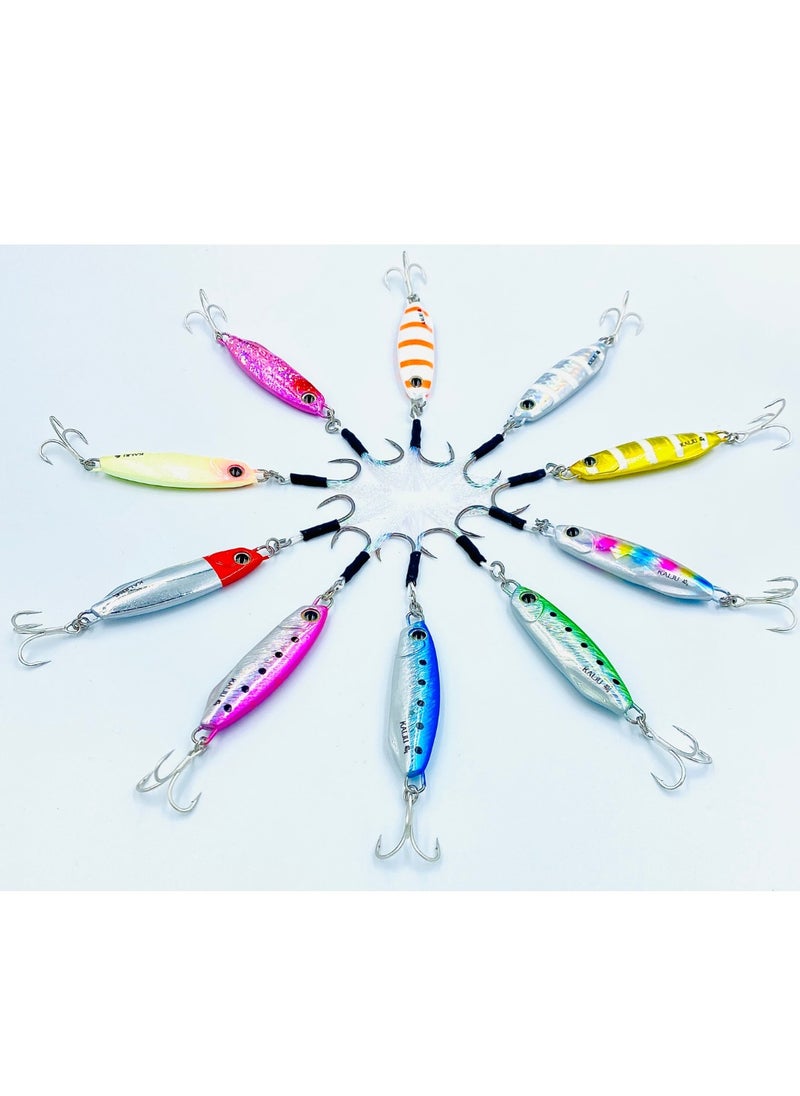 oakura Kaiju Jig Full Luminous, 60G Weights, Extra Sharp Bkk Hook, 10 Mesmerizing Colors - Lightweight Gear For Epic Fishing Adventures  - Image 2
