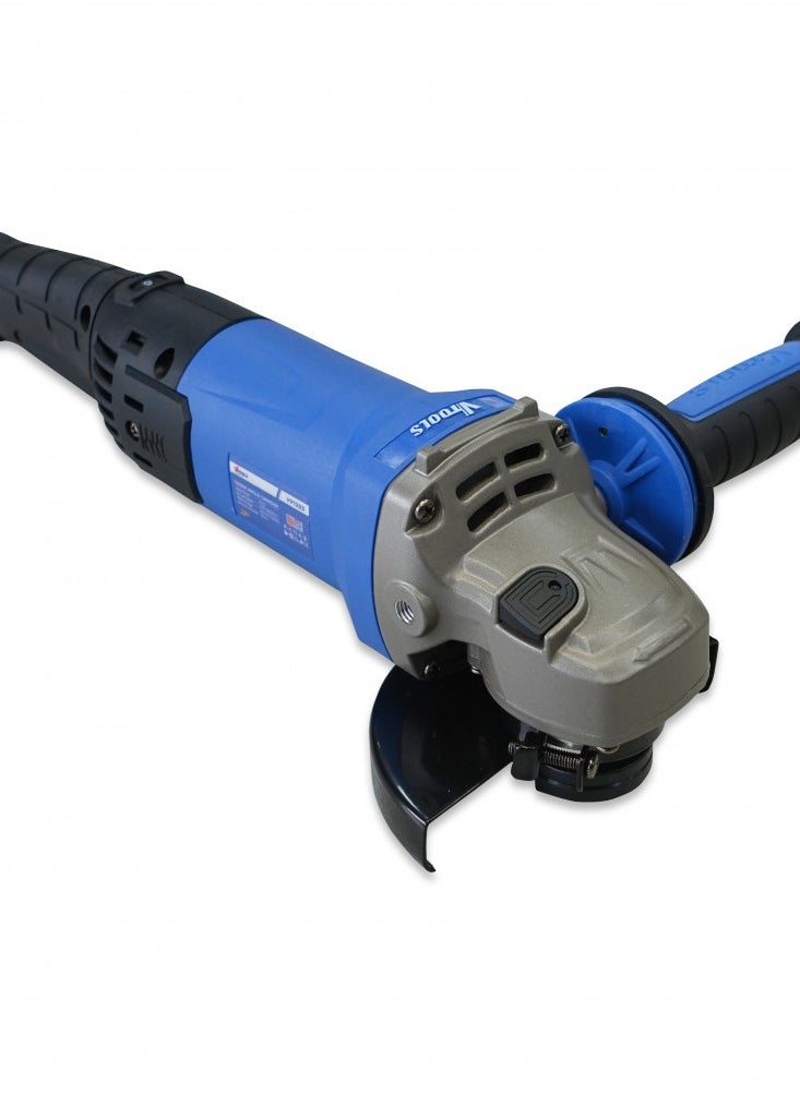 VTOOLS 1200W 115 mm Professional Angle Grinder Heavy Duty Tow Variable Speed 3000-11000RPM Non Slip Adjustable Handle For Grinding Polishing Safety Goggles Included  - Image 2
