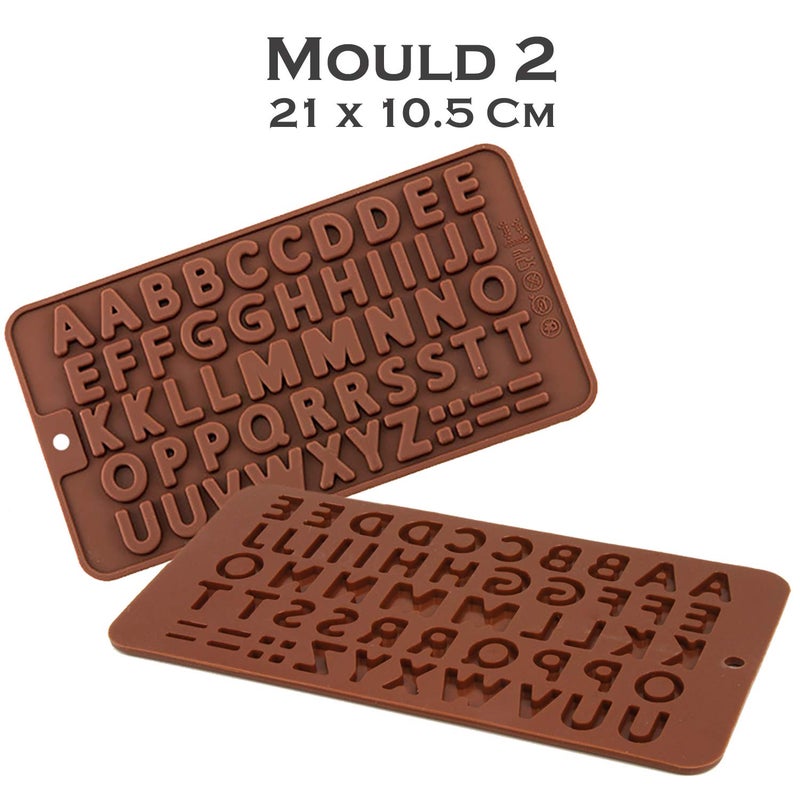 Store2508 Silicone Chocolate Moulds Mould Mold Set, Pack of 8 - Image 4