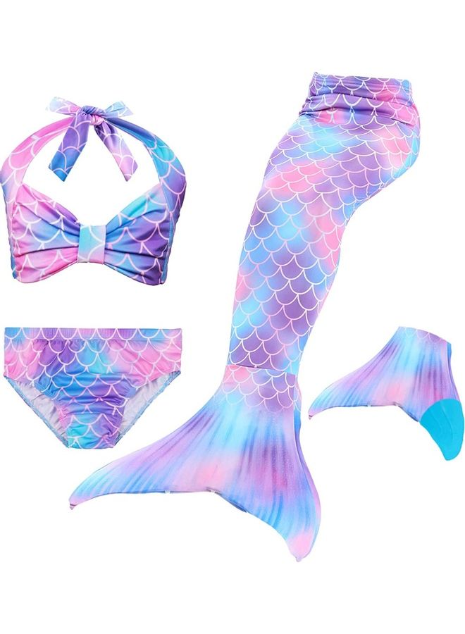 NIBEMINENT 4-Piece Mermaid Cosplay Costume Set 150cm - Image 1