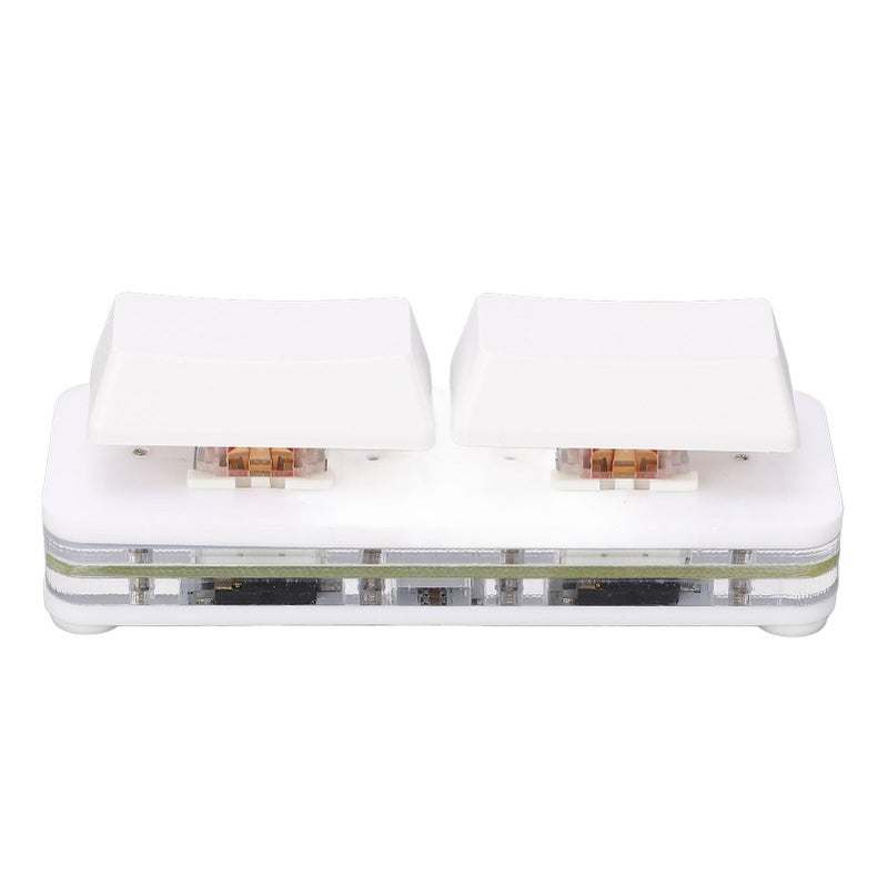 Custom 2 Key RGB USB Wired Mechanical Keyboard With Memory Function For Gaming And Office Use White - Image 2