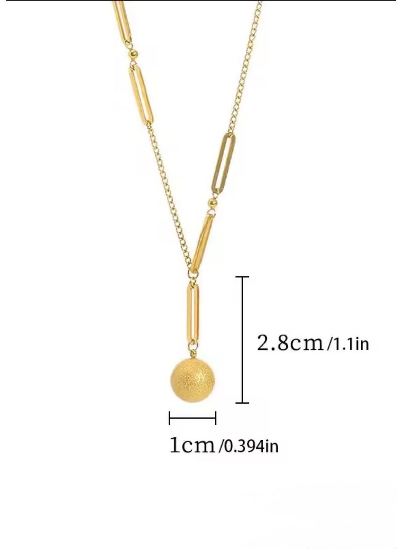 Elegance Elegant & High Quality Stainless Steel Gold Plated Necklace For Women - Image 5