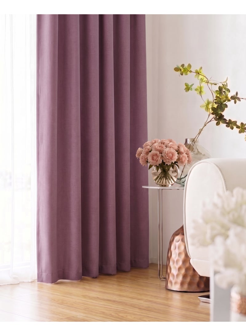 Amali Regal Dimout curtains with 16 Grommets in 2 panels Size (W132 x L 274cm) for living room Decor or bedroom window noise reduction and light blocking - Image 2
