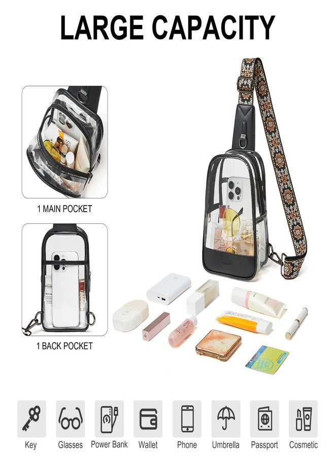 Shrrie Clear Bag for Stadium Events Transparent Crossbody Sling Bag for Women & Men - Stadium Approved, Concerts & Sports - Image 3