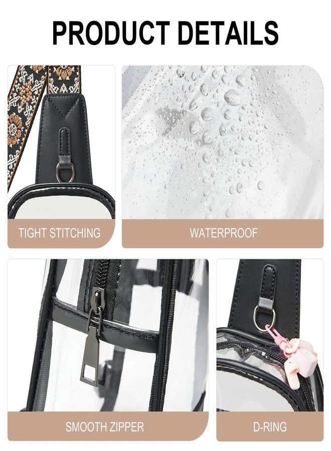 Shrrie Clear Bag for Stadium Events Transparent Crossbody Sling Bag for Women & Men - Stadium Approved, Concerts & Sports - Image 5
