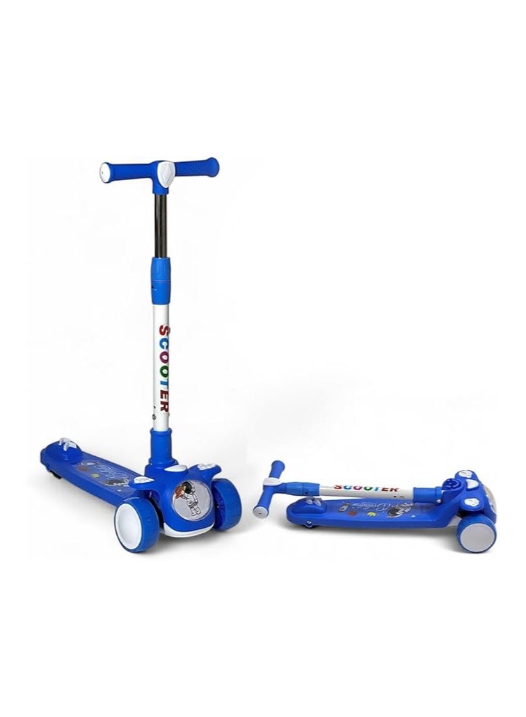 AL BADER Highway Kick Scooter, PVC Blaze Pro Scooter, Foldable Storm Ride Scooter, Adjustable Handle Kick Scooter, Lightweight Non-Slip Dec, Gift Outdoor Toys for Baby Toddler - Image 1