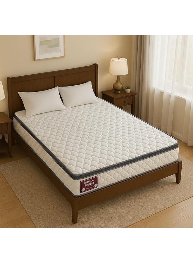 Zavora Homes Medical Euro Top Mattress – Orthopedic Support | (25 cm Thickness) | Pressure Relief | Motion Isolation | Premium Knitted Fabric | Medium Firm Comfort - Image 4