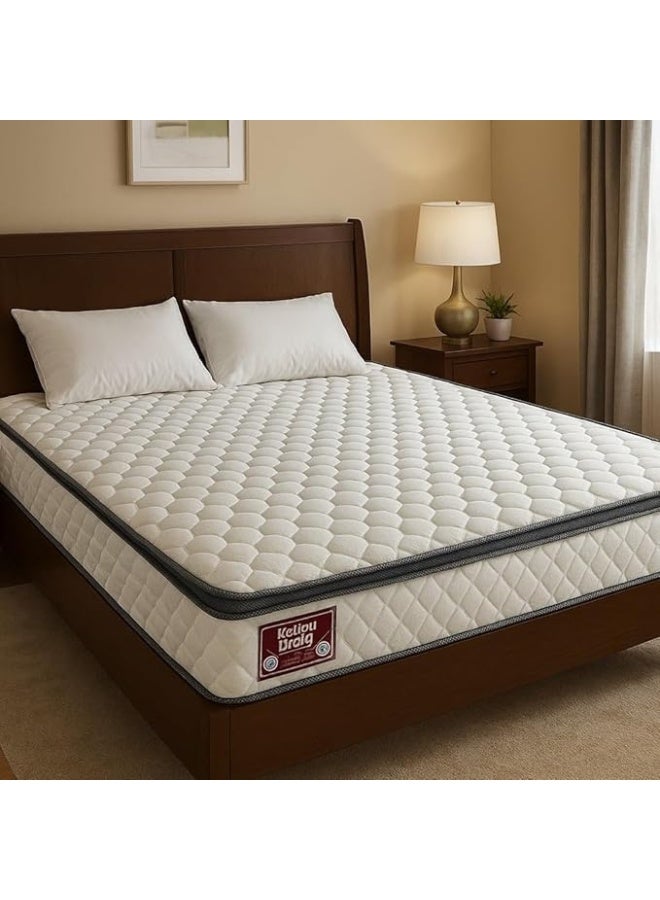 Zavora Homes Medical Euro Top Mattress – Orthopedic Support | (25 cm Thickness) | Pressure Relief | Motion Isolation | Premium Knitted Fabric | Medium Firm Comfort - Image 3