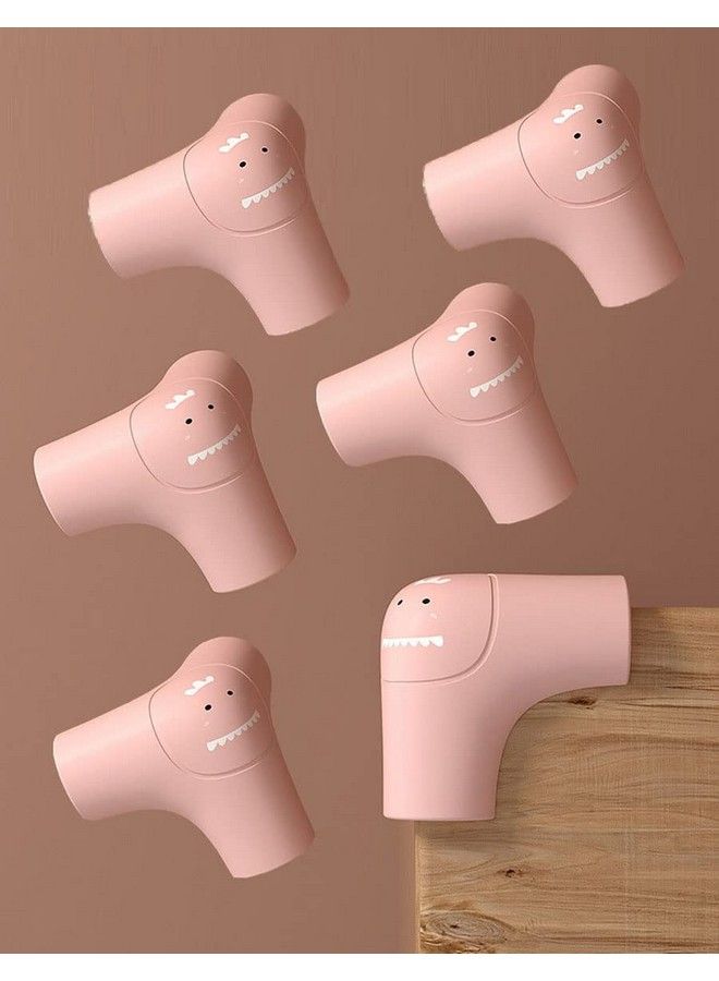 P-Plus International Soft Baby Proofing Corner Guards & Edge Protectors Pre Taped Table Corner Protector Child Safety Furniture Bumper Sharp Corner Cushions(Pink Pack Of 6) - Image 1