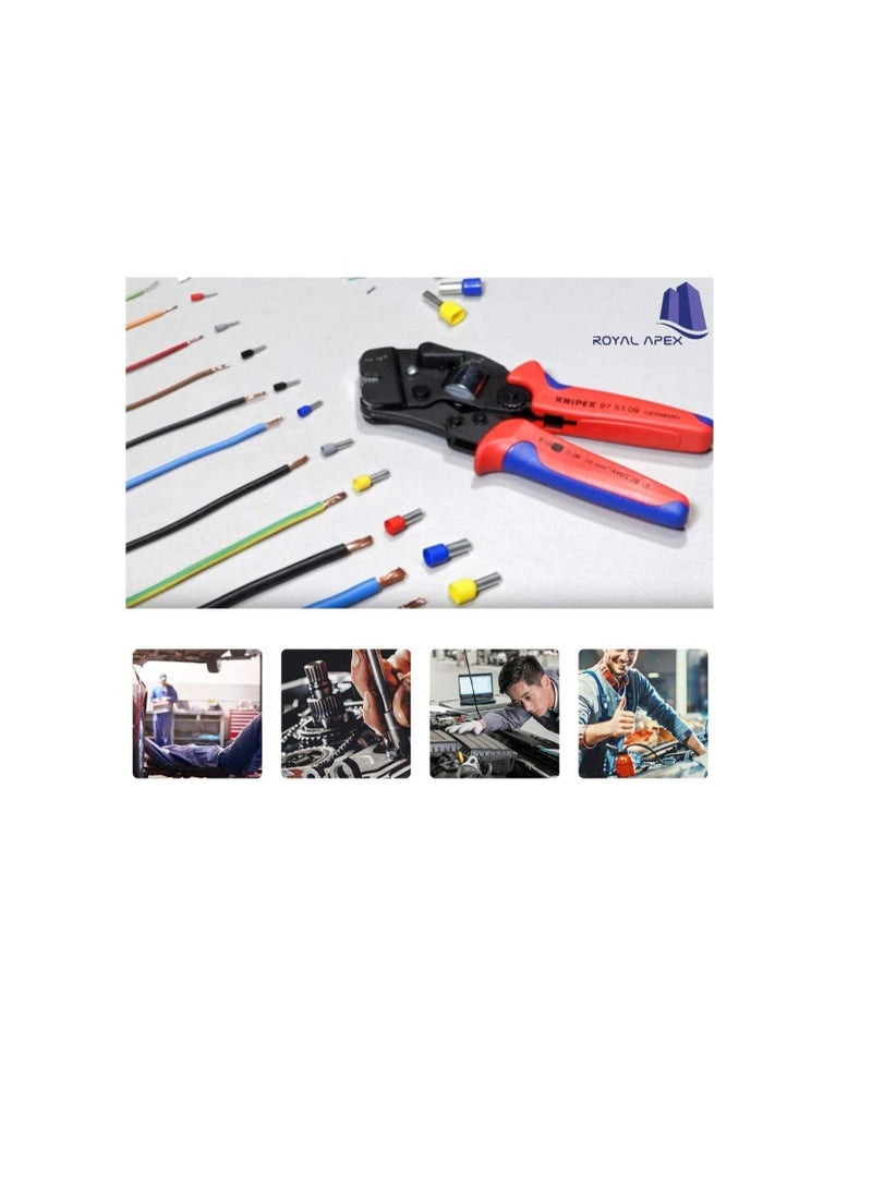 موصل أنبوبي لسلك نهاية سلك بلوك معزول ، عروات كابل تجعيد كهربائي ، غلاف كابل تجعيد طرفي لتوصيل الأسلاك (حزمة من 100) (16 مم - E1612 ، أزرق) - Image 3