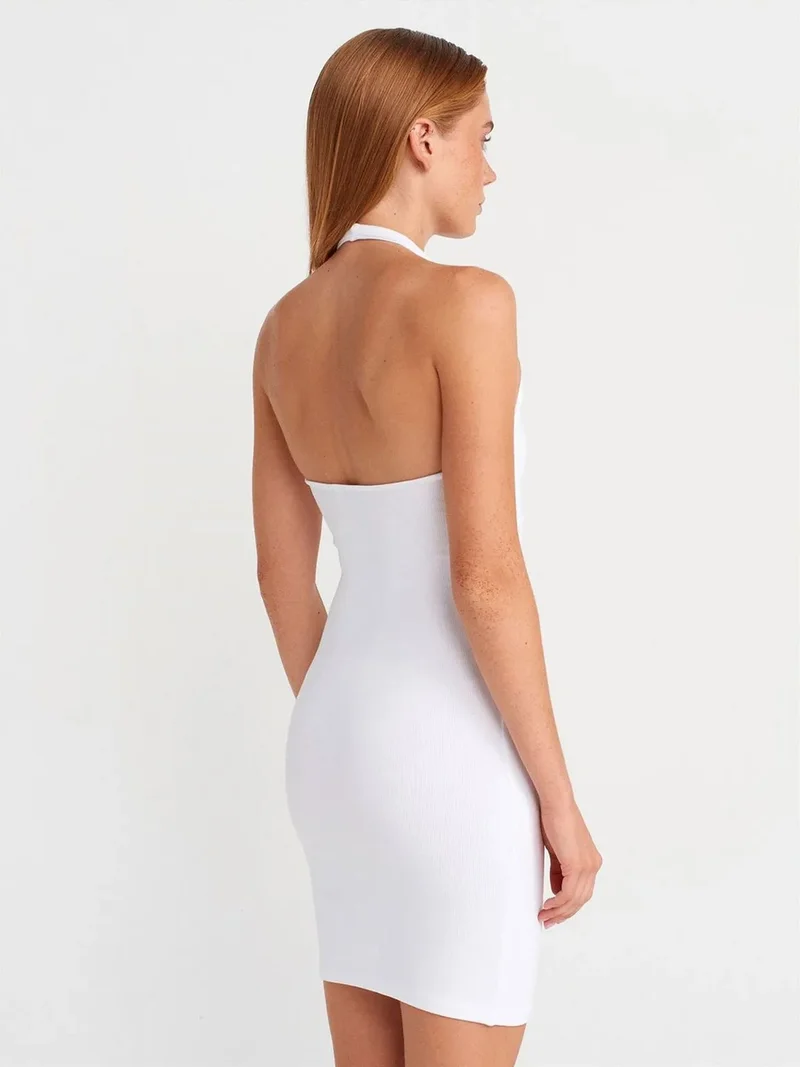 Dilvin Dilvin Ribbed Bodycon Mini Dress