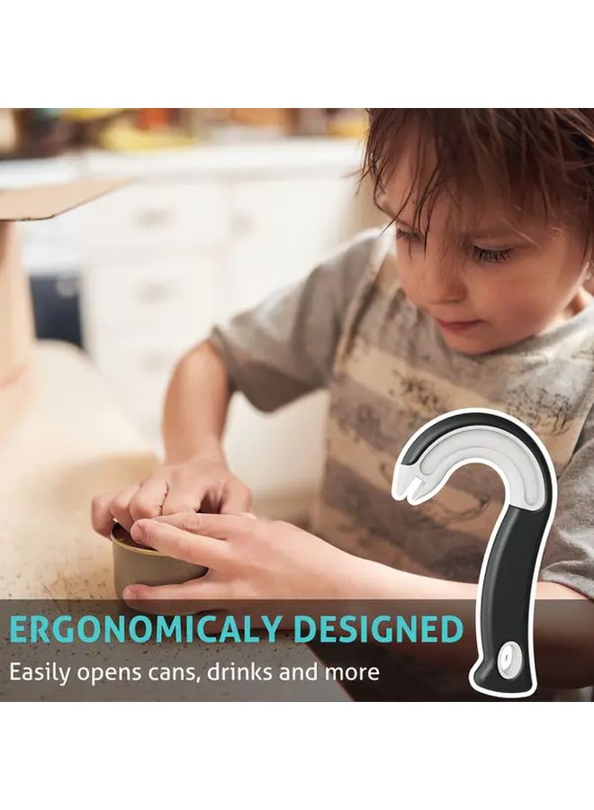 فتاحة العلب الحمراء سهلة الإمساك، مصنوعة من البلاستيك المتين بتصميم مريح للاستخدام المنزلي وفي المطاعم - Image 5