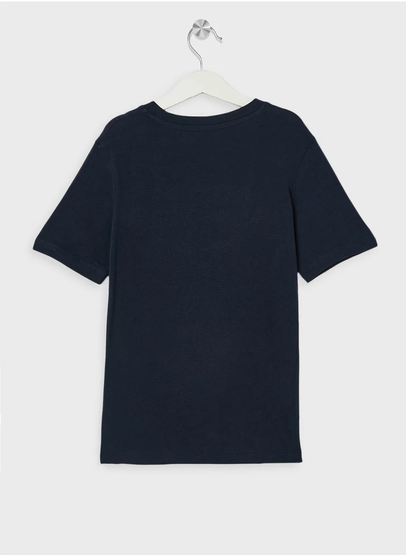 Jack & Jones Junior Kids Logo Crew Neck T-Shirts