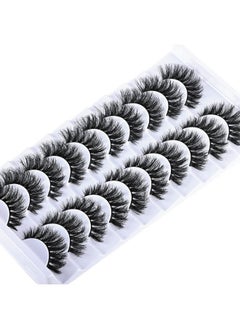 FARRED Natural Lashes Short False Eyelashes Wispy Mink Eye Lash Fluffy Wispies Eyelash Natural Look 10 Pairs Fake Lashes Pack Volume Lash Strips Pestañas  - Image 4