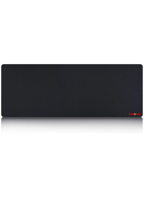 Extended Gaming Mouse Pad with Stitched Edges Durable Non-Slip Natural Rubber Base  Waterproof Computer Keyboard Pad Mat For Esports Pros Gamer Desktop Office Home Black