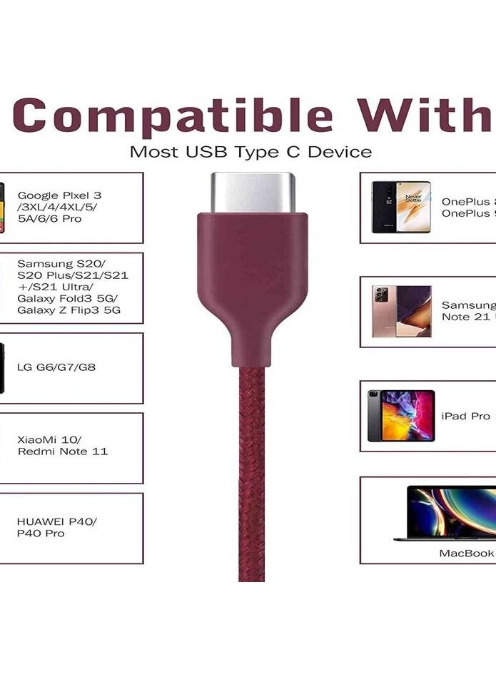 Generic - Samsung AKG Wired Headphones  for Galaxy S8 and S8plus - Burgundy - Image 1
