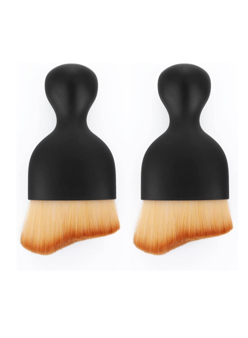 Beauenty Car Interior Cleaning Soft Brush - No Scratch 2 Packs Car Cleaning Brushes Duster with Soft Bristles Dashboard Air Outlet Gap Dust Removal Brushes for Automovie Air Conditioner Vents - Image 1