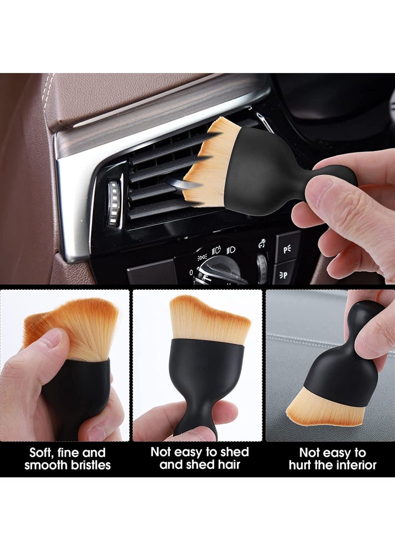 Beauenty Car Interior Cleaning Soft Brush - No Scratch 2 Packs Car Cleaning Brushes Duster with Soft Bristles Dashboard Air Outlet Gap Dust Removal Brushes for Automovie Air Conditioner Vents - Image 5