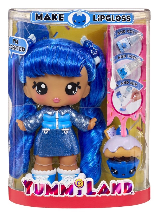 Yummiland Large Doll + Lipgloss Pet- Rory Blueberry, Age 4+ - Image 1