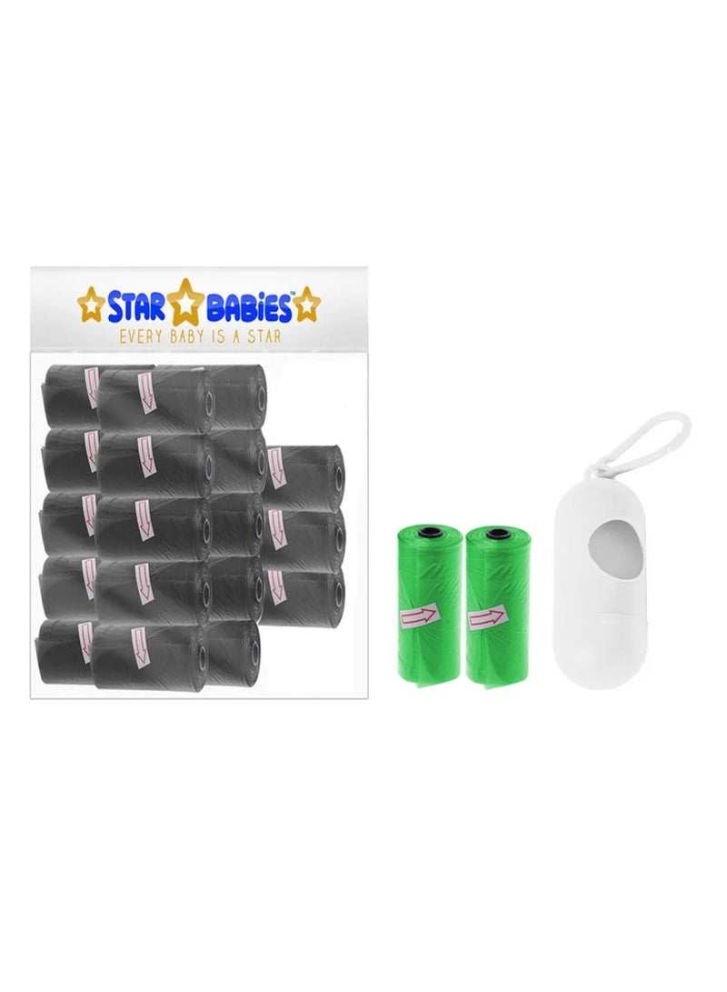 STAR BABiES Scented Bag Pack Of 18 Black - Image 1
