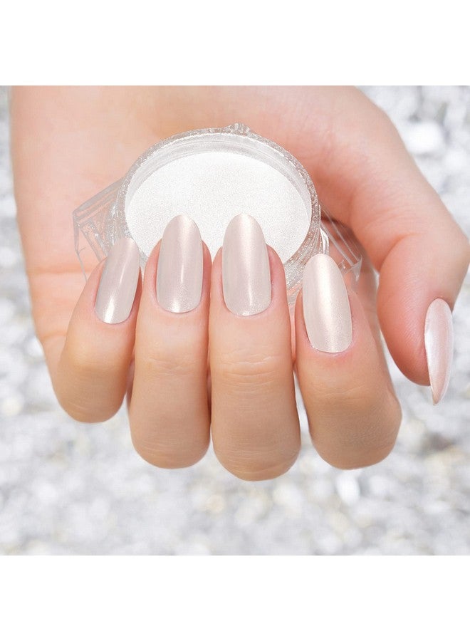 Artdone White Pearl Chrome Nail Powderiridescent Aurora Powder Metallic Mirror Effect Pigment Pearlescent Mermaid Pigment Pearl Glitter Dust Kitnail Art Decoration Resin Craft - Image 4