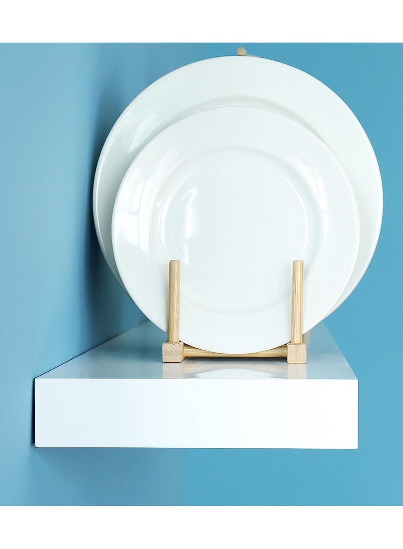 DubaiGallery رف عائم، رف حائط عائم أبيض، رف على الحافة - Image 3