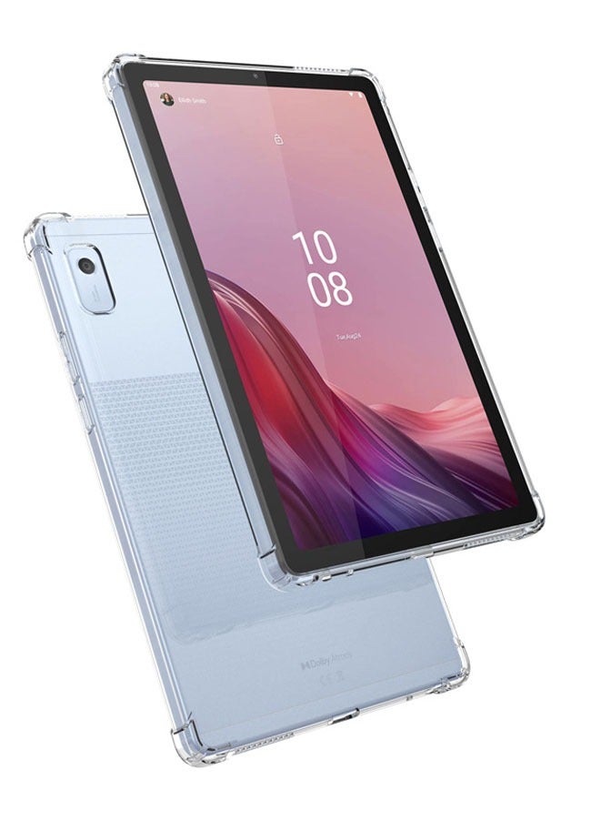 Muyixin حافظة شفافة متوافقة مع جهاز Lenovo Tablet M9 (Tb-310fu) غطاء حماية شفاف مقاوم للصدمات ومضاد للخدش ومضاد للسقوط وغطاء ناعم من مادة TPU - Image 4