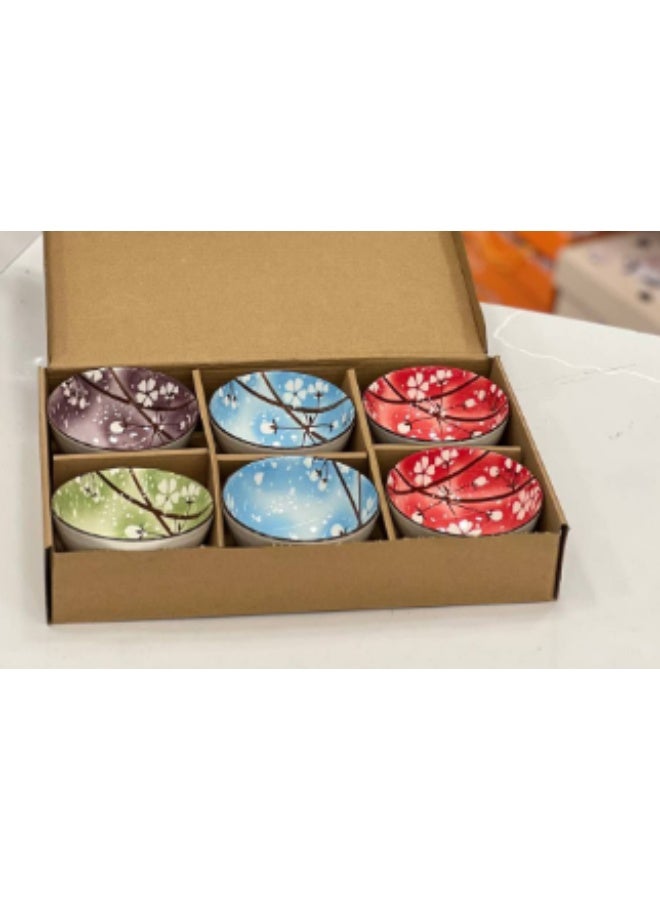 طقم بولات بورسلين 6 قطع 10 سم - Image 1