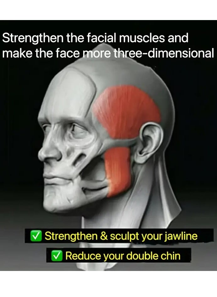 Generic Pieces Silicone Chewing Exerciser Jawline Exercising Fitness Ball Enhance Facial Muscles With Facial Jaw Exerciser  - Image 3