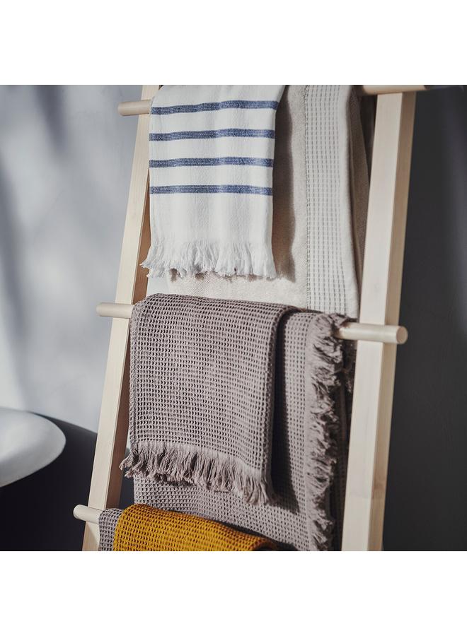 زبون منشفة حمام، رمادي فاتح/بني، 70×140 سم - Image 5