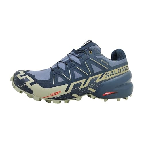 Salomon Mens Speedcross 6 GTX® Grisaille 9 Medium - Image 1