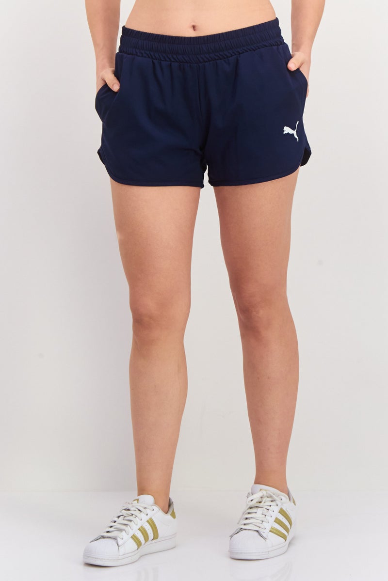 PUMA Women Regular Fit Running Shorts, Navy - Image 1