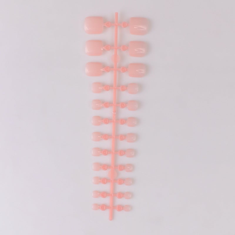 Toenail Bar Ins Style Solid Color Patch Toenail Unsealed Fake Nail Press On Toe Nails - Image 1