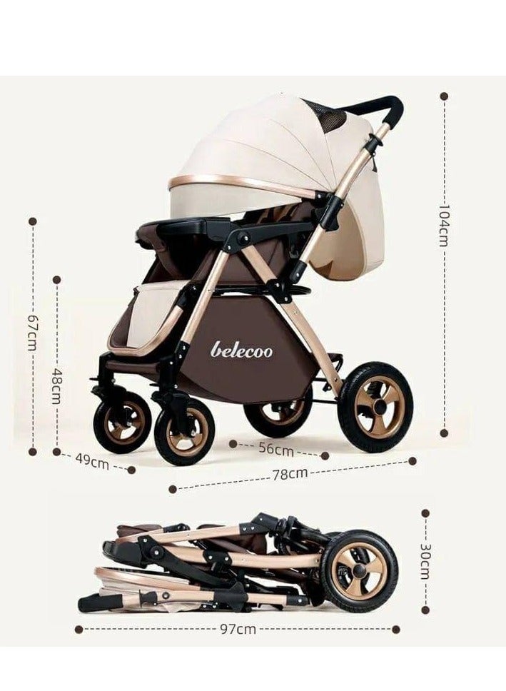 belecoo High-quality single baby  stroller  511 - Image 3