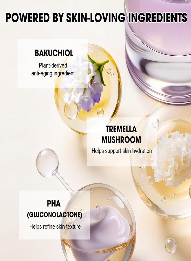 Bmrewax Bakuchiol Serum for Face, Plant-Based Retinol Alternative with Tremella Mushroom & PHA, Hydrating and Plumping Facial Serum for Smooth, Elastic-Looking Skin, Suitable for Sensitive Skin, 1 Fl Oz - Image 2