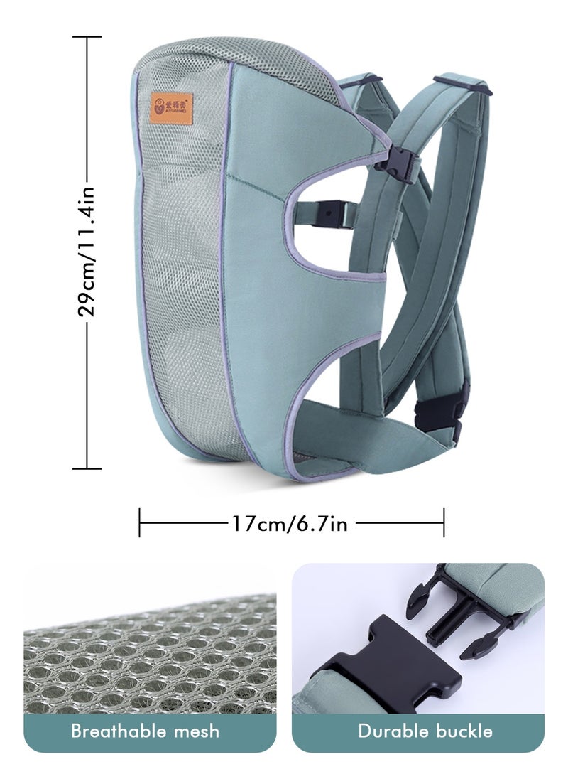 URbazaar Baby Sling Carrier Portable Baby Adjustable Wraps Carrier, Breathable Ergonomic Front Facing/Back Carriers for Newborn Newborn to Toddler 0-15kg, One Size Fits All  - Image 5