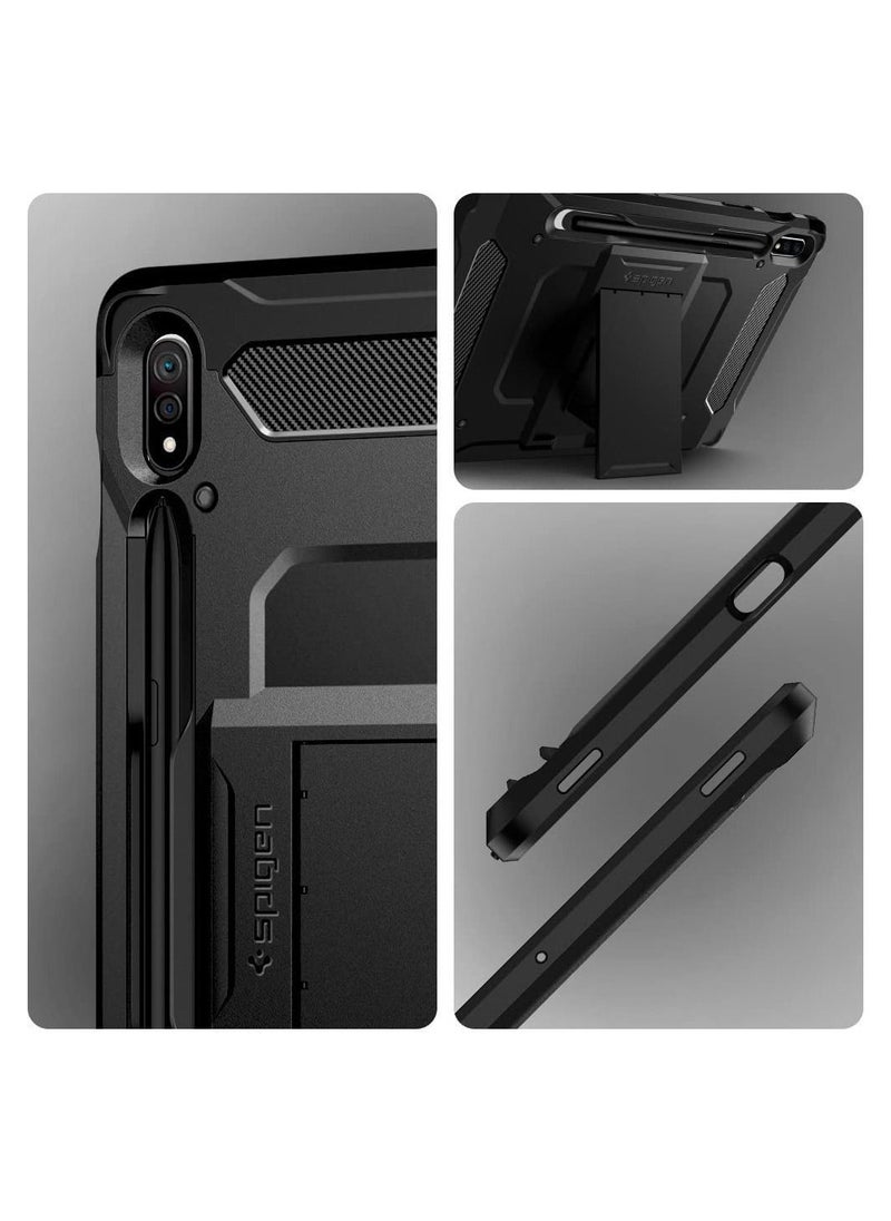 Spigen - Tough Armor PRO designed for Samsung Galaxy Tab S7 case/cover - Black - Image 1
