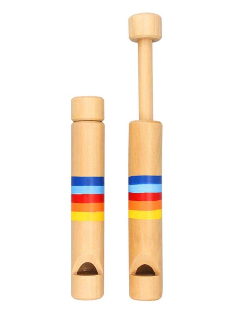 2pcs Wood Slide Whistle Toy Noise Makers for Kids Bag Stuffers, School Prizes - Image 1