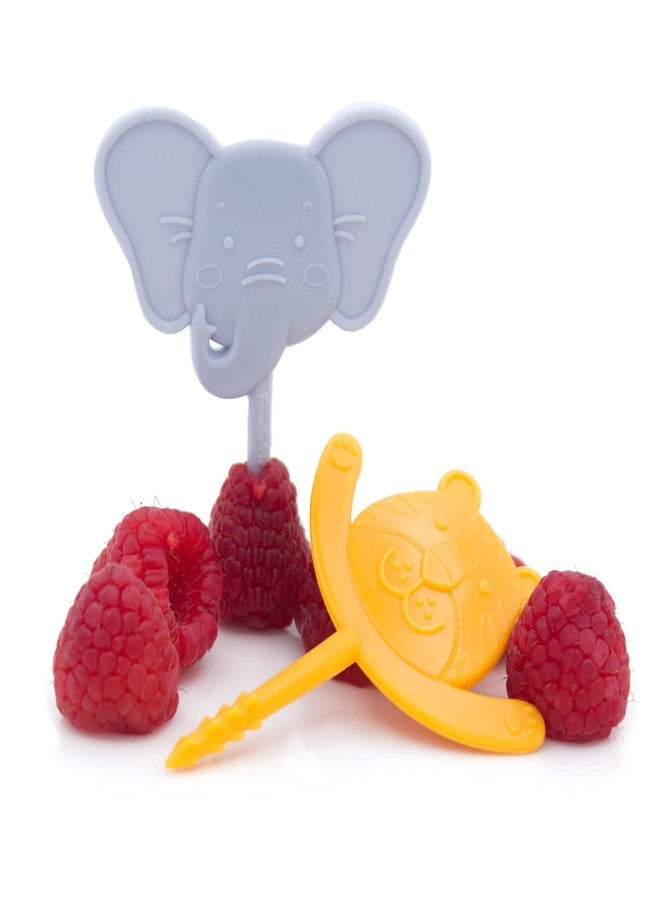 بابرون بيبي مجموعة أدوات طعام سفاري لايف من بابرون بيبي (عبوة من قطعتين - فيل ونمر) - أدوات طعام للأطفال الصغار ومرحلة ما قبل المدرسة - خالية من مادة BPA - آمنة للاستخدام في غسالة الأطباق - ذاتية التغذية - من عمر 18 شهرًا فما فوق - Image 3