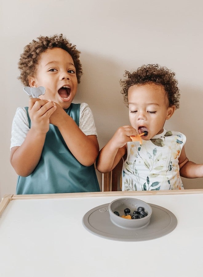 بابرون بيبي مجموعة أدوات طعام سفاري لايف من بابرون بيبي (عبوة من قطعتين - فيل ونمر) - أدوات طعام للأطفال الصغار ومرحلة ما قبل المدرسة - خالية من مادة BPA - آمنة للاستخدام في غسالة الأطباق - ذاتية التغذية - من عمر 18 شهرًا فما فوق - Image 5