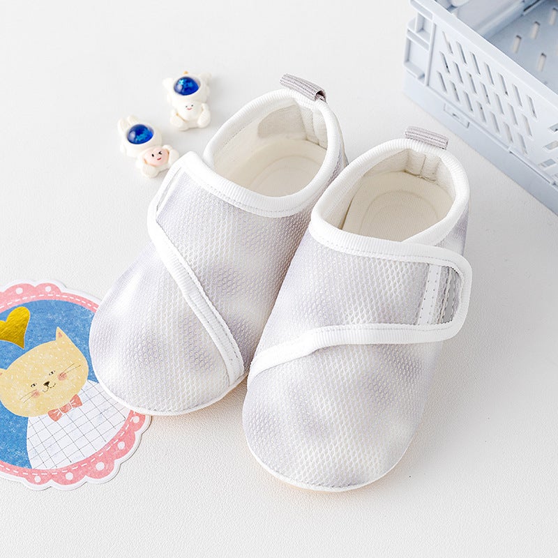 Baby Toddler Breathable Shoes Non-slip Soft Sole Grey