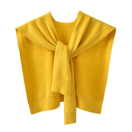 Autumn Knit Shawl Wrap Scarf for Women Mu Cyan - Image 3