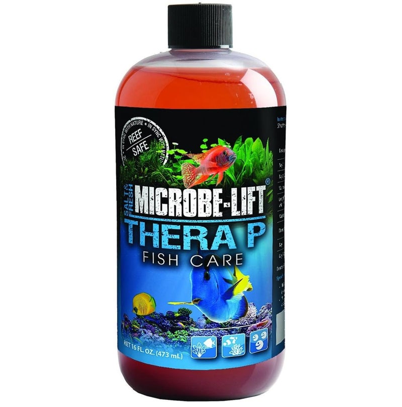 Microbe Lift MICROBE-LIFT THERAPH16 TheraP Fish Care Treatment for Freshwater and Saltwater Home Aquariums and Tanks, 16 Ounces - Image 3