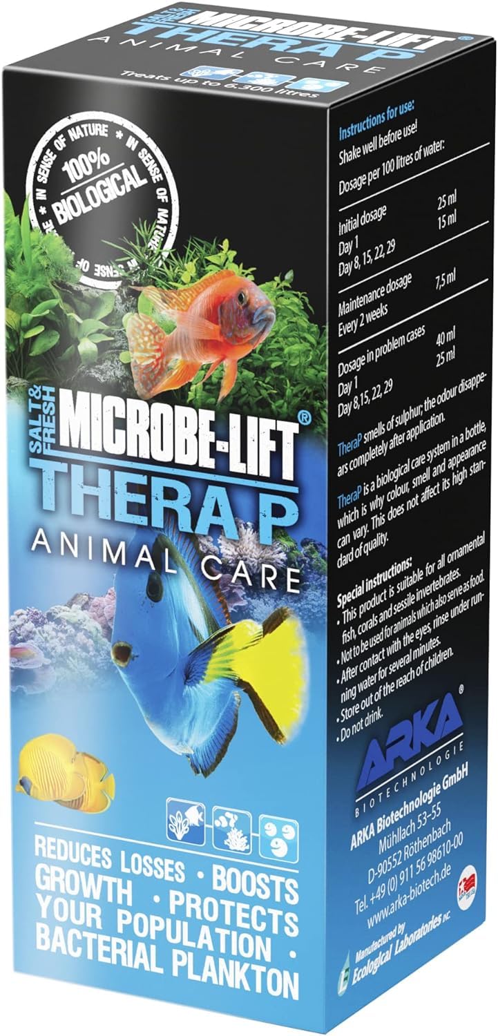 Microbe Lift MICROBE-LIFT THERAPH16 TheraP Fish Care Treatment for Freshwater and Saltwater Home Aquariums and Tanks, 16 Ounces - Image 2