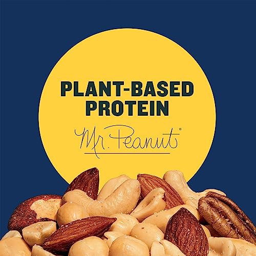 PLANTERS Lightly Salted Mix Nuts, Party Snacks, Plant-Based Protein, 15 Oz Canister - Image 4