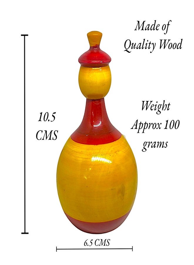 UPBEAT Artisan Wooden Balancing Doll (9 Months to 2 Years) I Fun Kinetic Toy for All Ages I Balancing Toy I Balancing Toys for Kids I Dancing Doll I Balancing Man I Roly Poly I Unique Desk Toy - Image 2